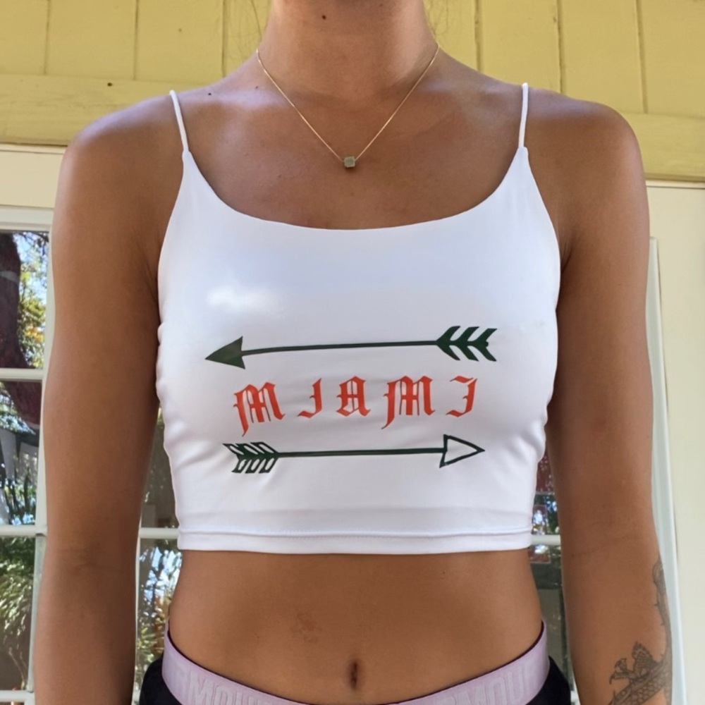 University of Miami crop top